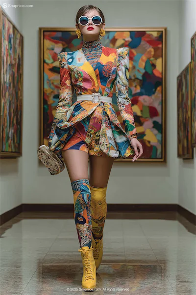 Avant-Garde Artistry Meets Bold Fashion in a Vibrant Gallery Setting 24-cover