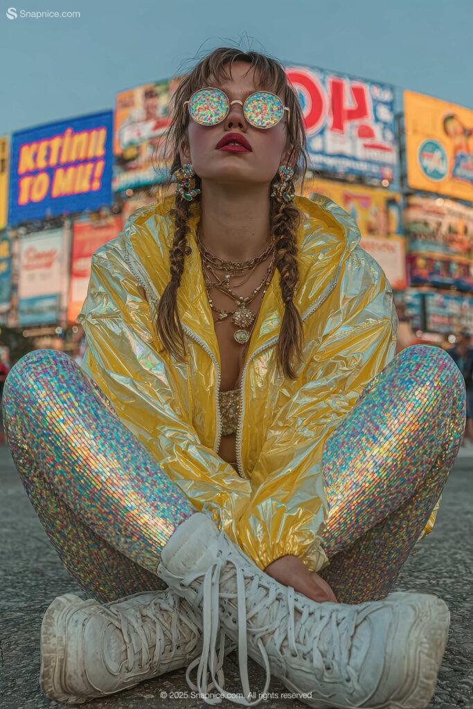 Bold Neon Vibes with Futuristic Streetwear in the City Lights 16