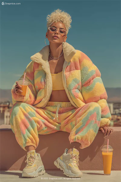 Pastel Athleisure Glow on a Sunlit Rooftop Gym 24-cover