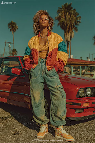 Retro 80s Revival with Bold Street Style under Palm Trees 5-cover