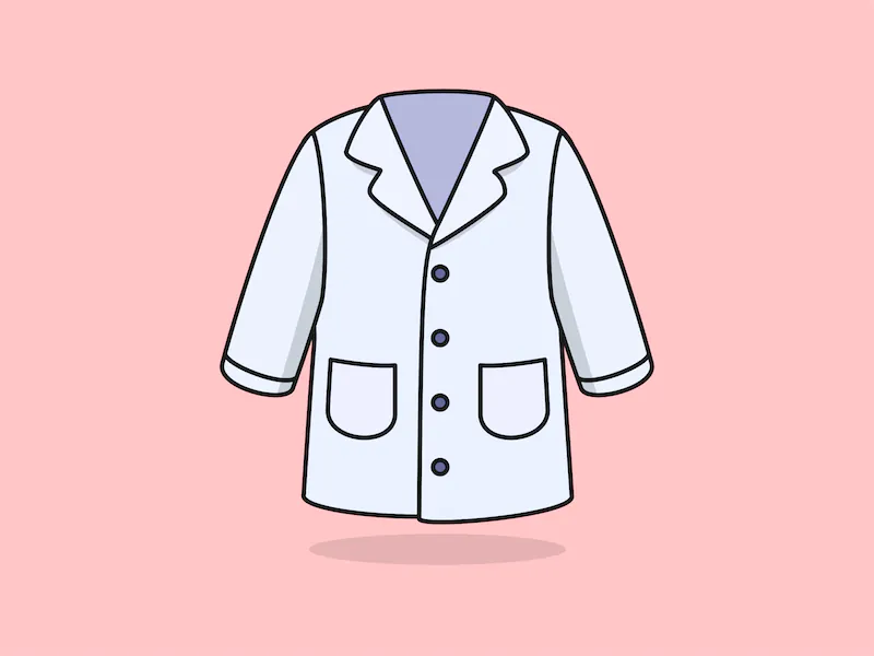 Cute Gown – Flat Vector Cartoon Illustration-cover