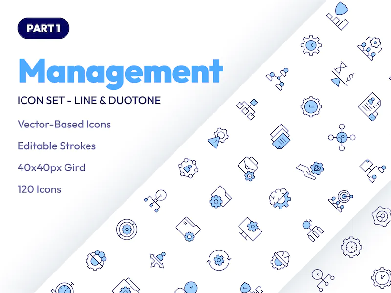 Management Icon Set – Cover