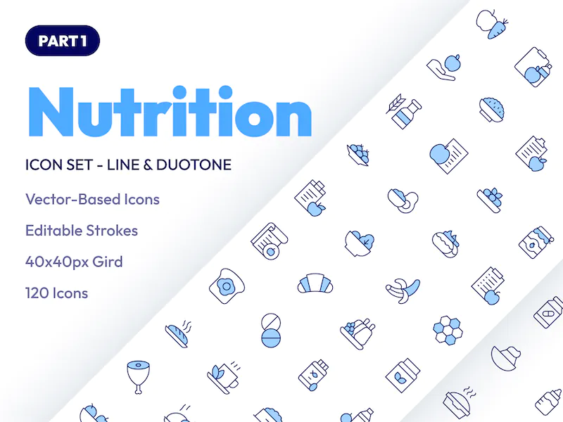 Nutrition icon set – Cover