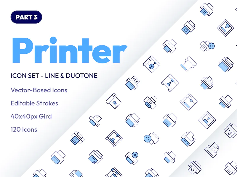 Printer Icon Set Part 3 – Cover