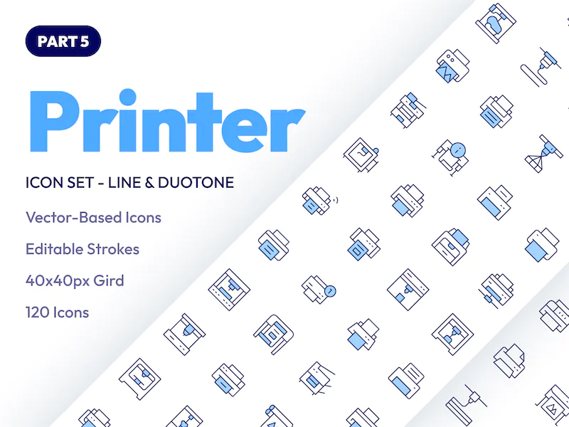 Printer Icon Set Part 5 – Cover