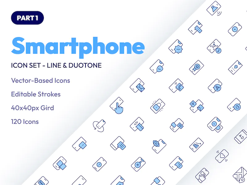 Smartphone Icon Set – Cover