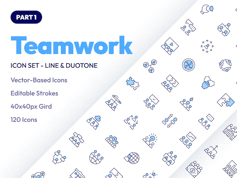 Teamwork Icon Set 1